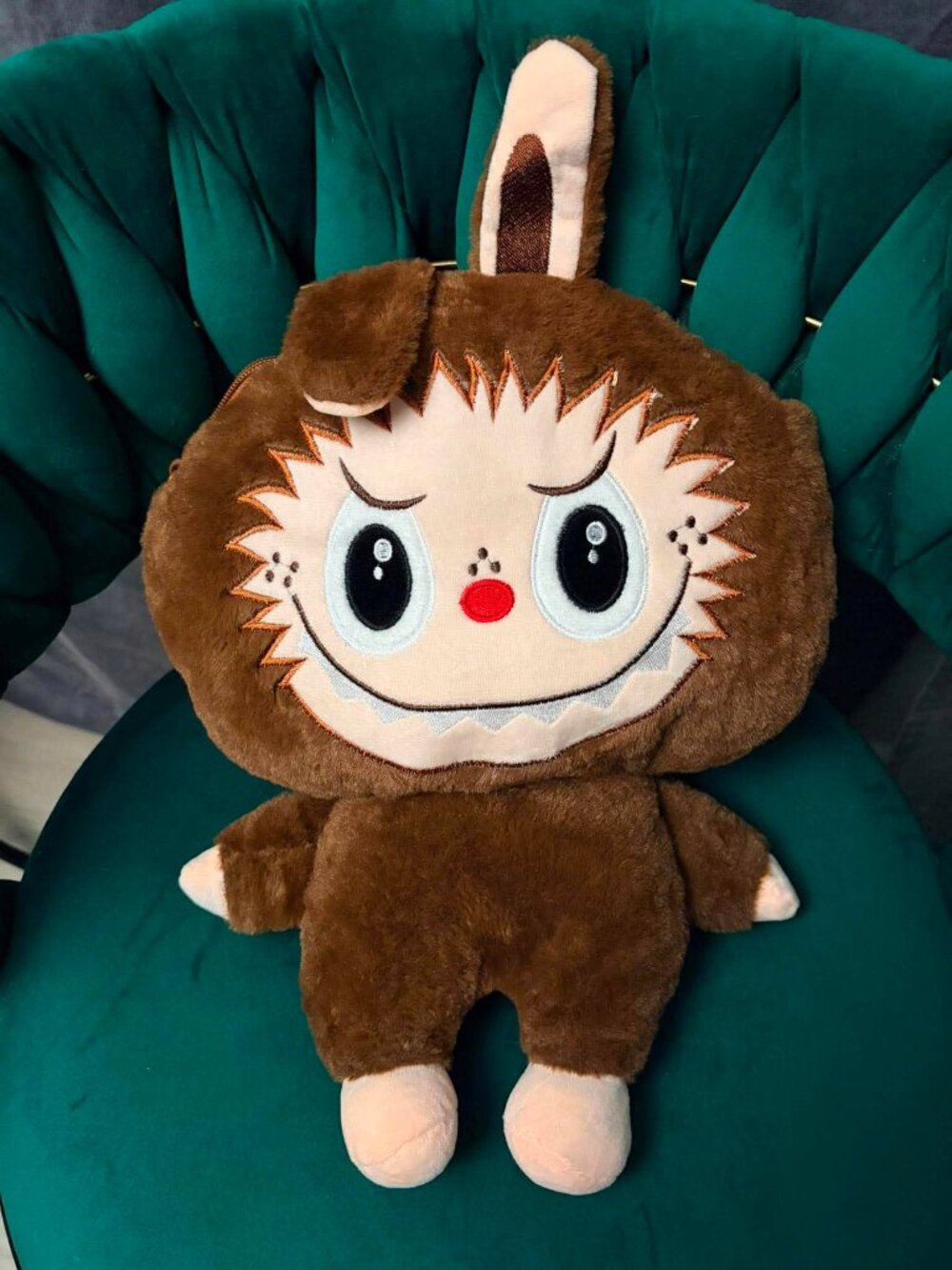 Labubu Inspired Plush Backpack | Kawaii Monster Plush Bag